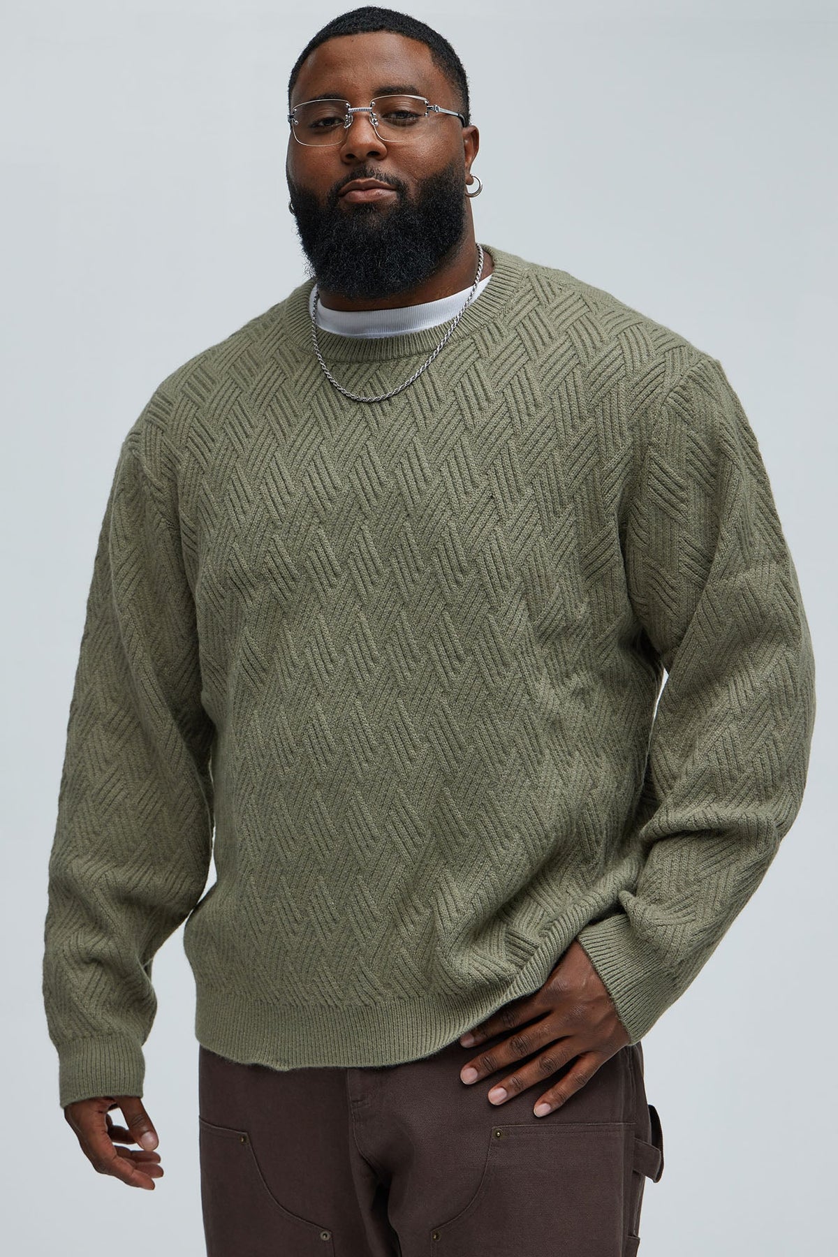 That Stuff Crewneck Sweater - Olive