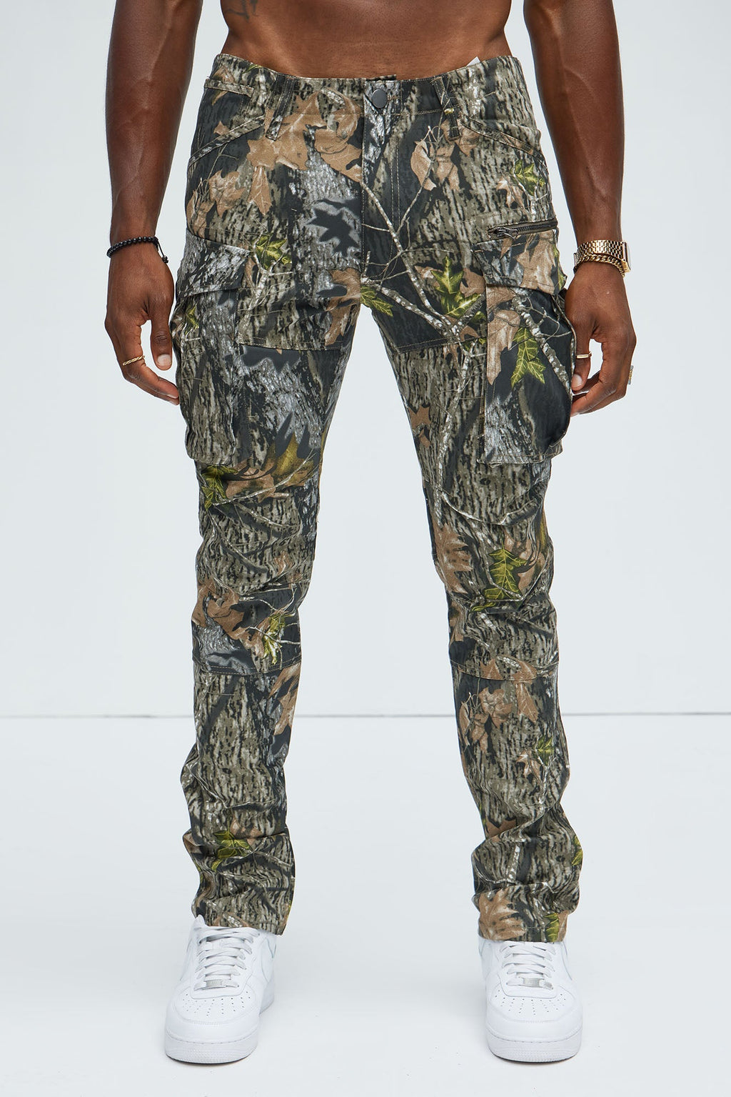 Get Real With Me Cargo Straight Pants - Camouflage