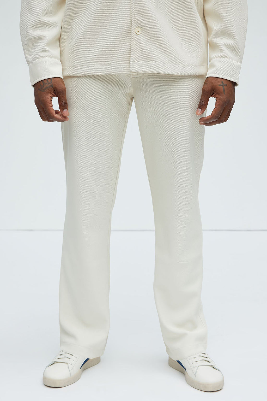 Turner Straight Trousers - Cream