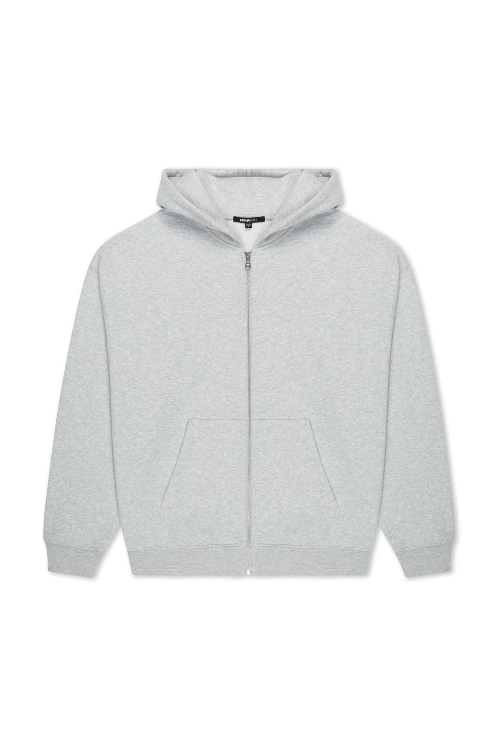 410 Oversized Zip Hoodie - Heather Grey