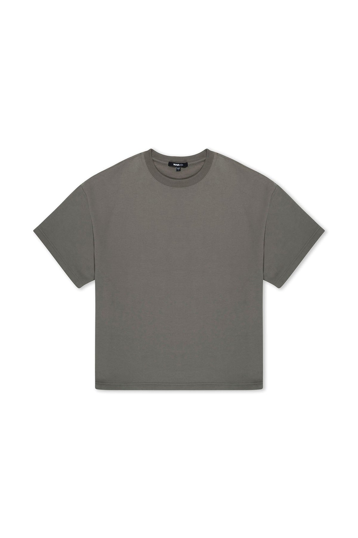 410 Oversized Fleece Tee - Moss Grey