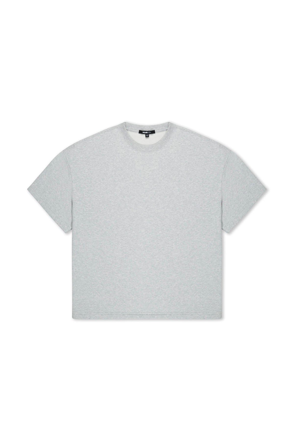 410 Oversized Fleece Tee - Heather Grey
