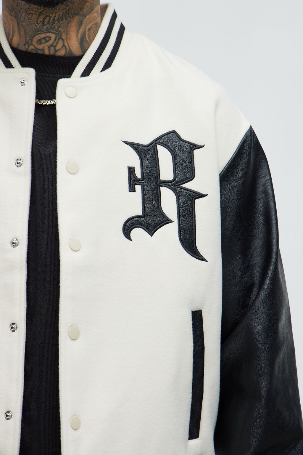 Spring Game Varsity Jacket - Cream