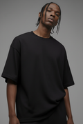 410 Oversized Fleece Tee - Black