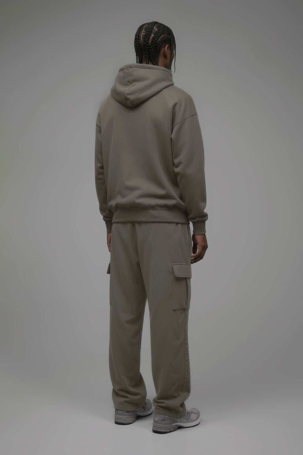 410 Baggy Cargo Sweatpants - Moss Grey