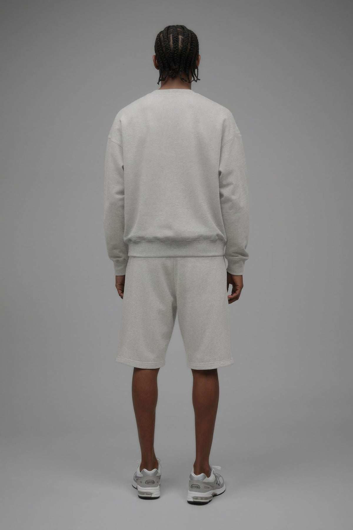 410 Oversized Crewneck - Heather Grey