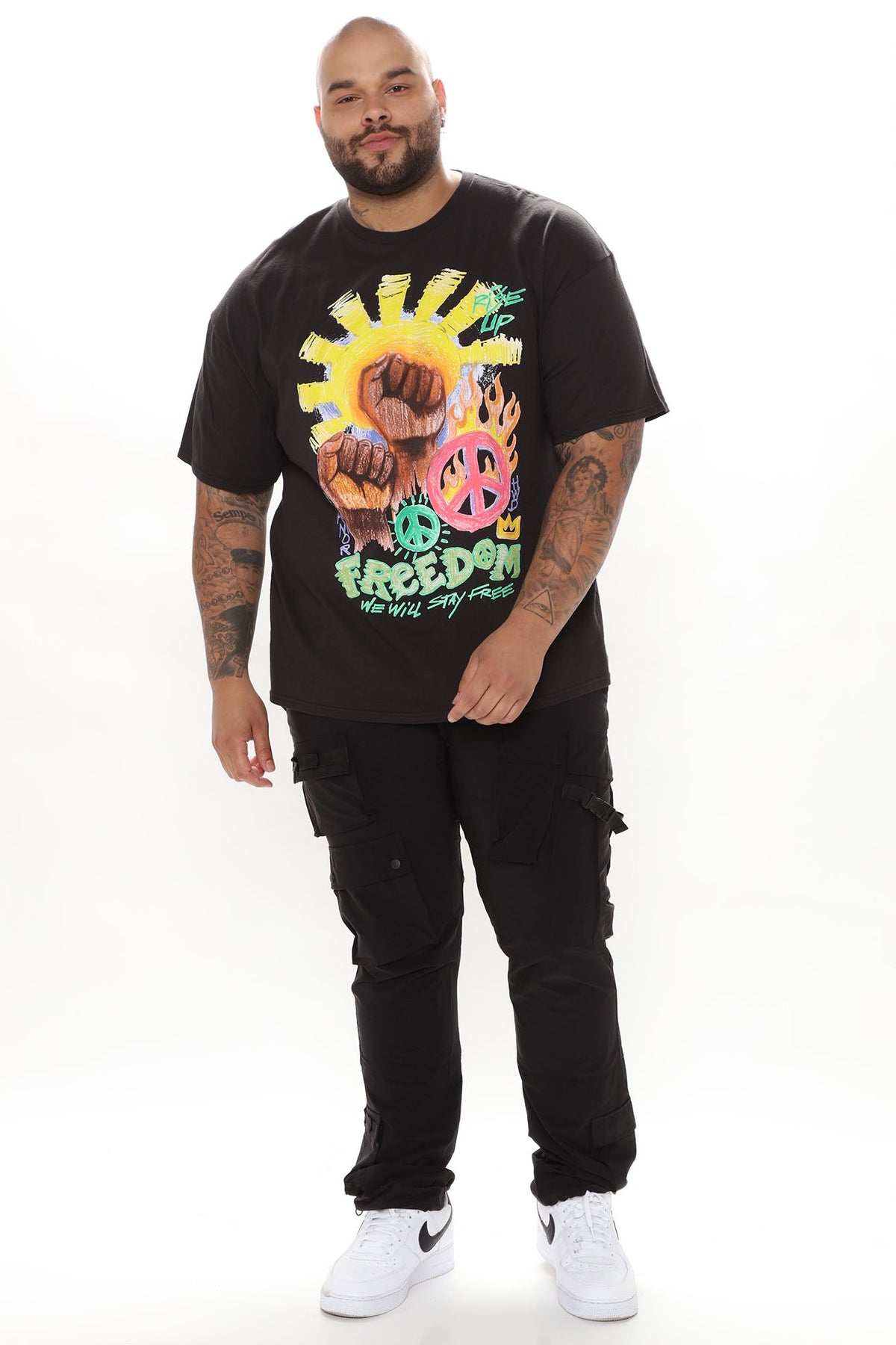 Versatile Slim Cargo Pants - Black