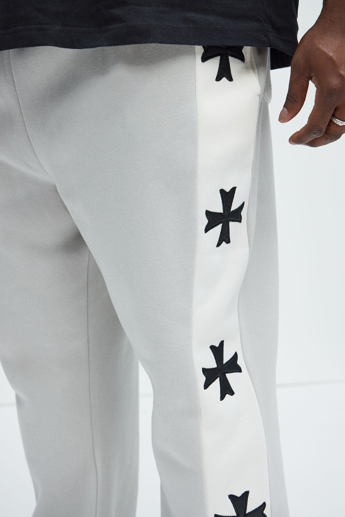 Desmond Straight Sweatpants - Grey/combo