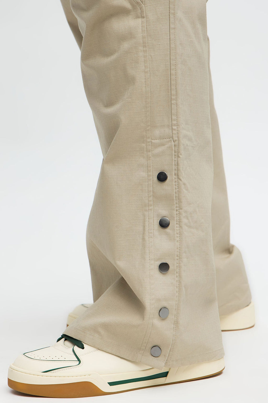 Slim Comeback Ripstop Side Snap Buttons - Taupe