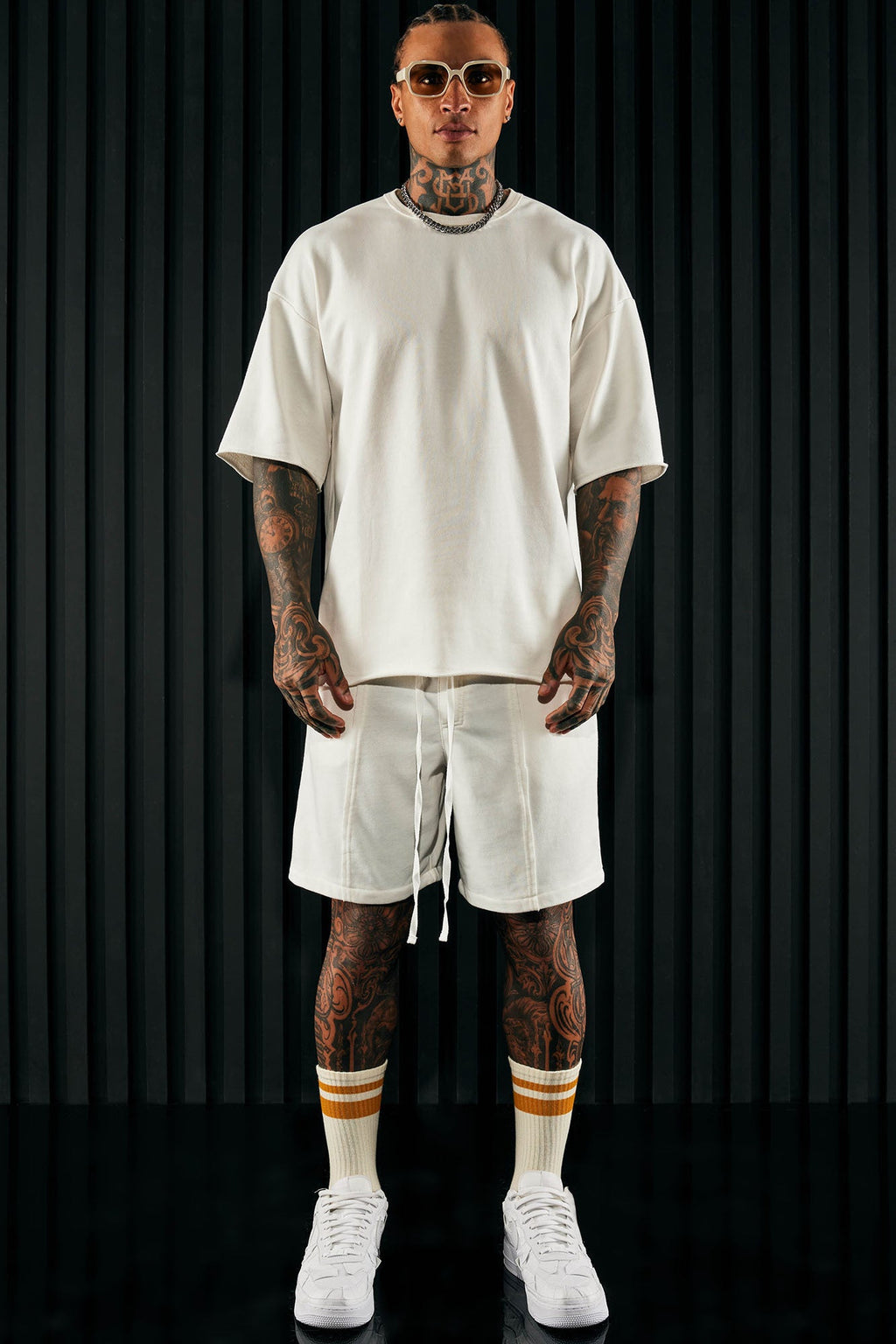 I Like How It Looks Oversized Terry Short Sleeve Tee - White