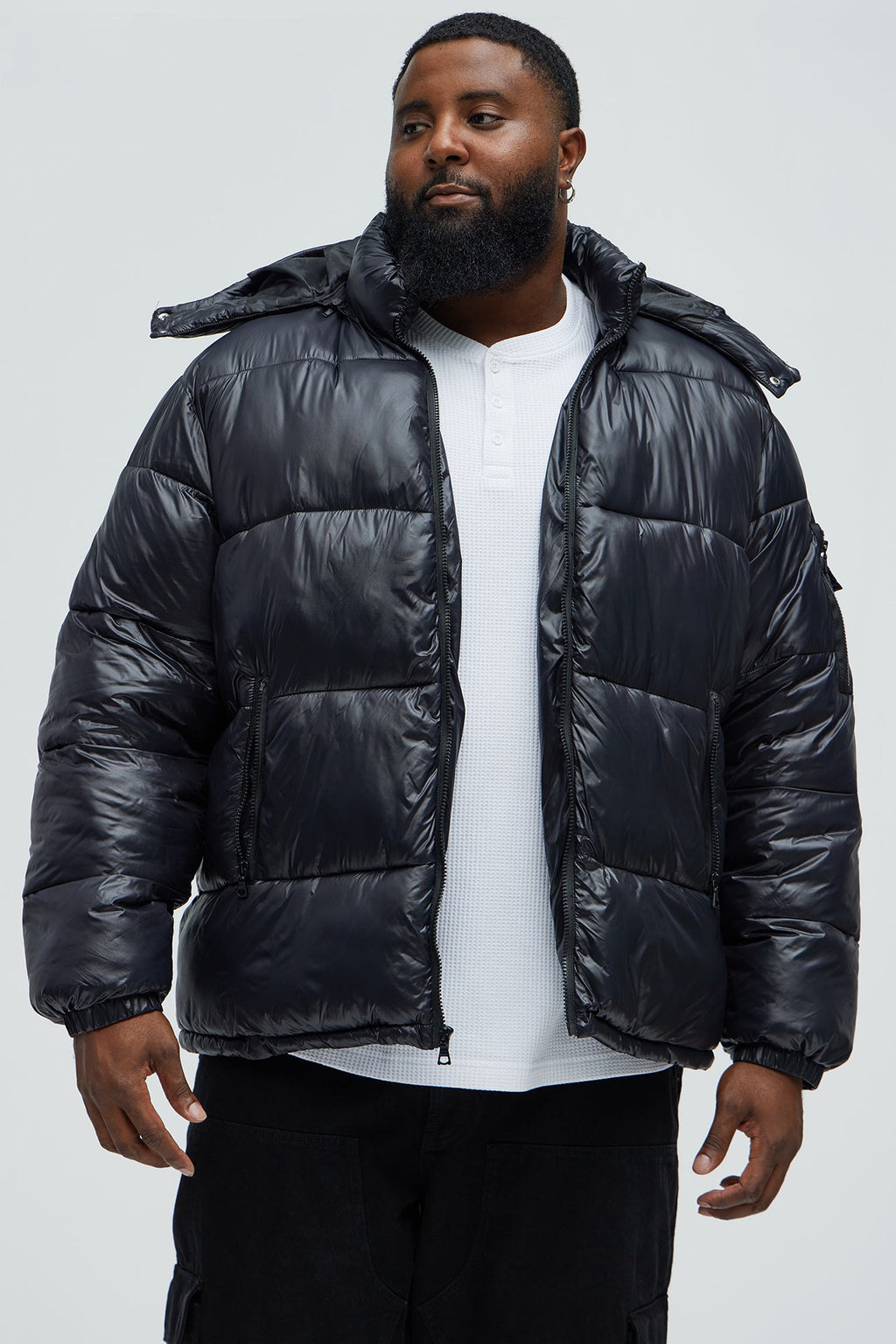 Nixer Puffer Jacket - Black
