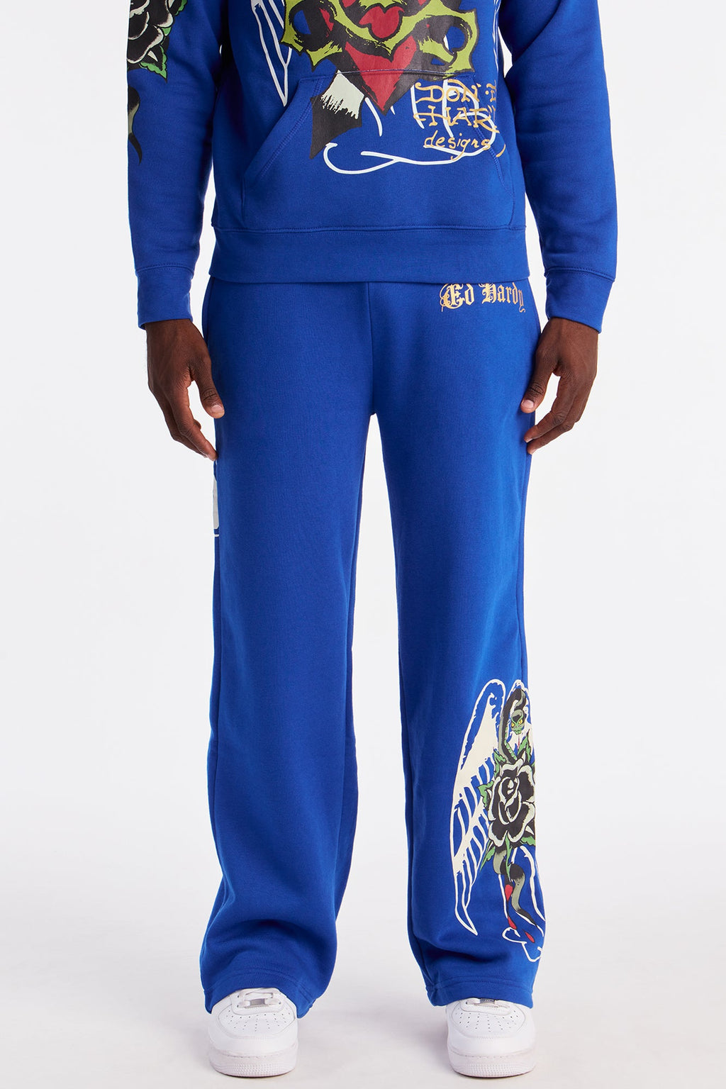 Ed Hardy Sacred Hearts Sweatpant - CobaltBlue