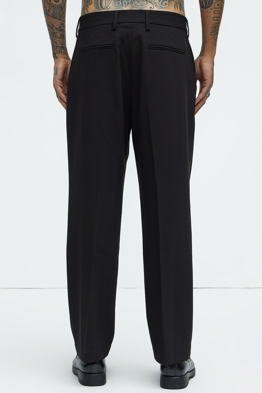 Ronan Relaxed Tapered Trousers - Black
