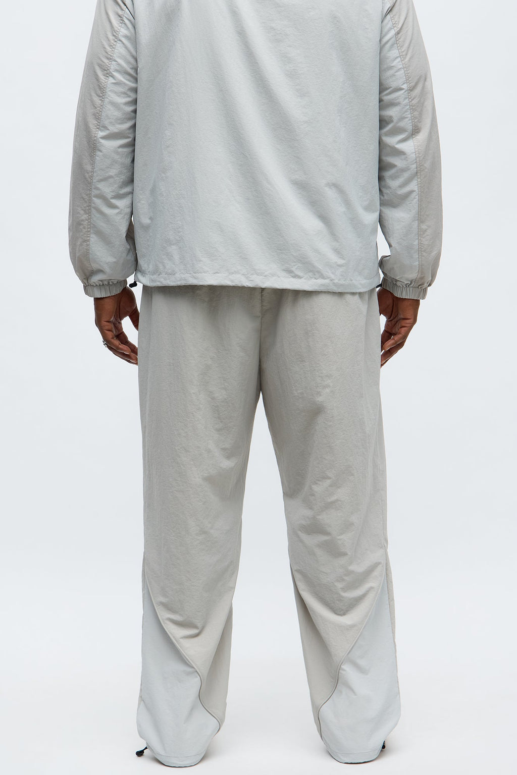 Straight Big Waves Track Pant - Grey