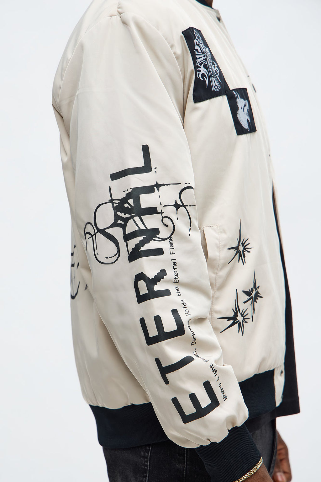 Eternal Blessings Bomber Jacket - Khaki/combo