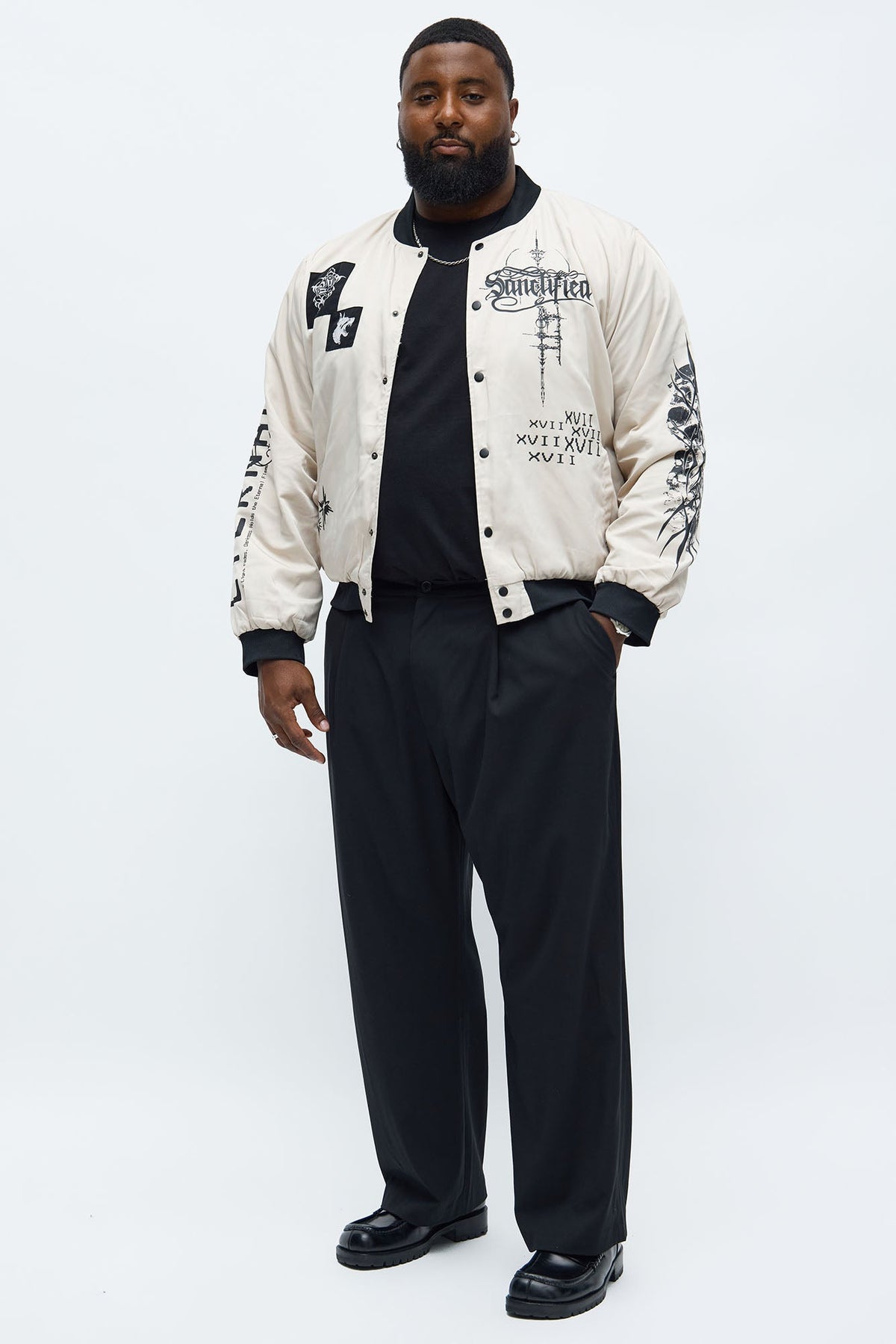 Eternal Blessings Bomber Jacket - Khaki/combo