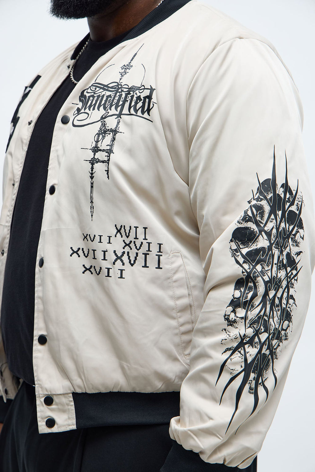 Eternal Blessings Bomber Jacket - Khaki/combo