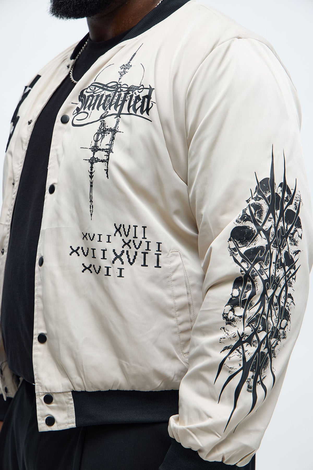 Eternal Blessings Bomber Jacket - Khaki/combo