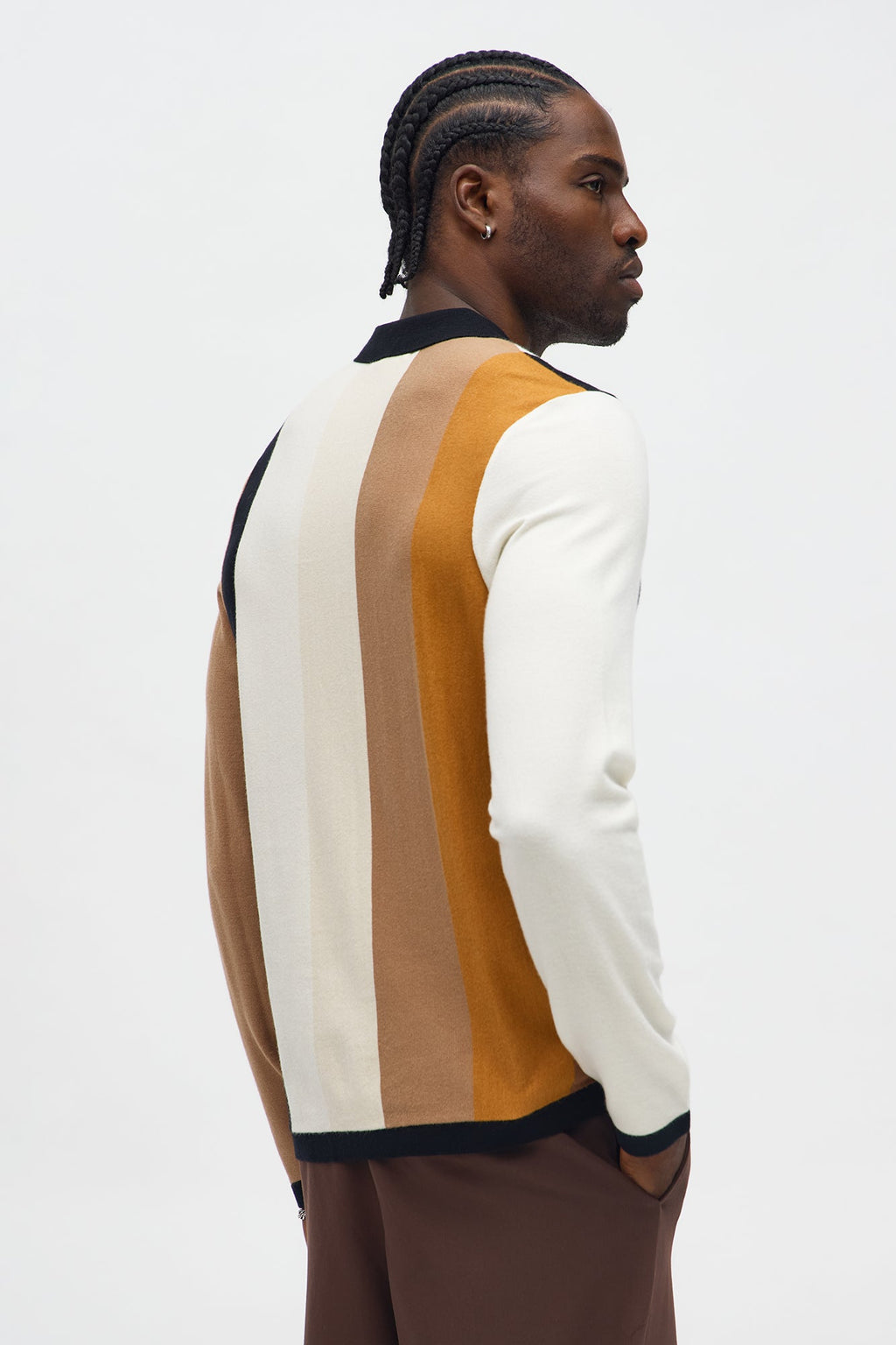 New Level Striped Polo 2.0 - Brown Combo
