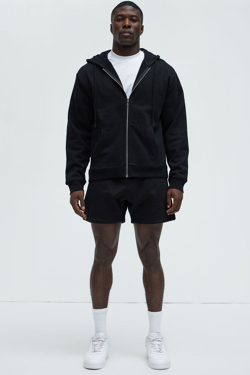 Tyson Oversize Heavyweight Sweat Shorts - Black