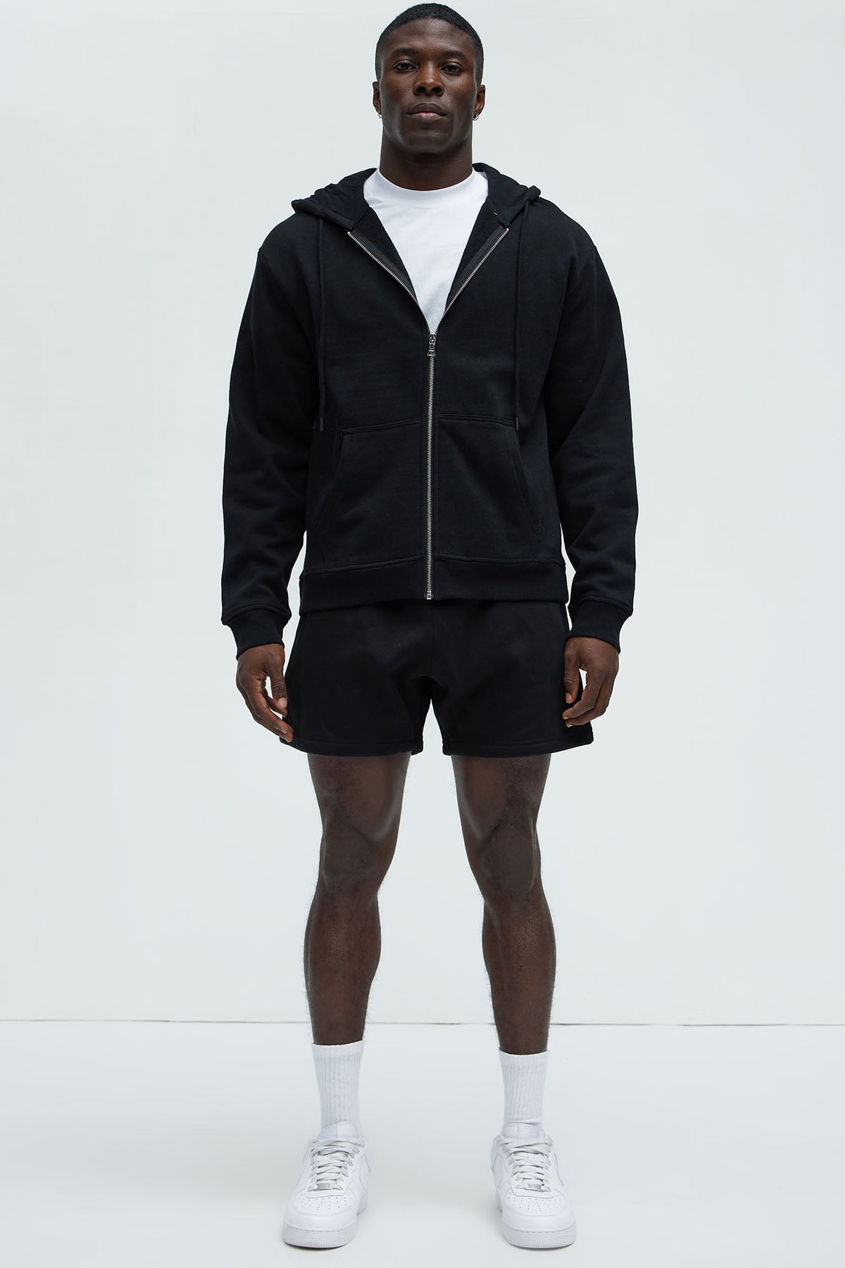 Tyson Oversize Heavyweight Sweat Shorts - Black