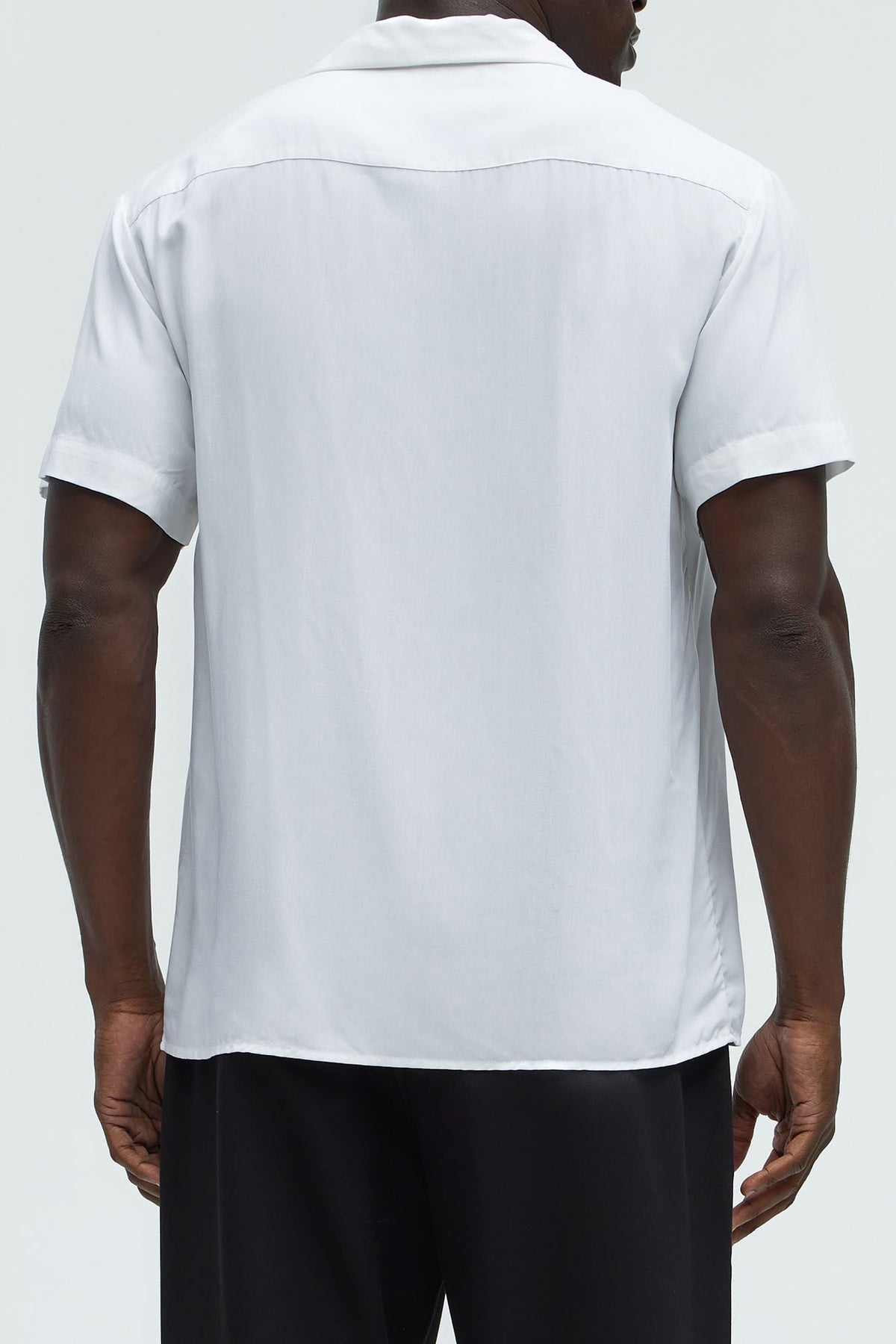 Dawson Relaxed Short Sleeve Cuban Collar Shirt - White