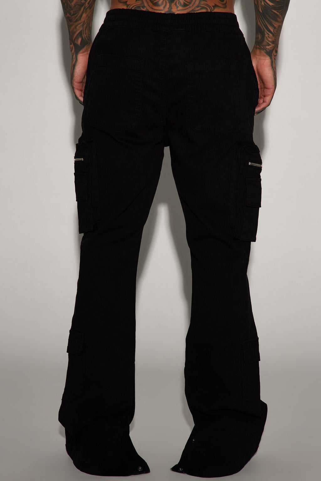 Pleasures Slim Flare E - Waist Cargo Pants - Black