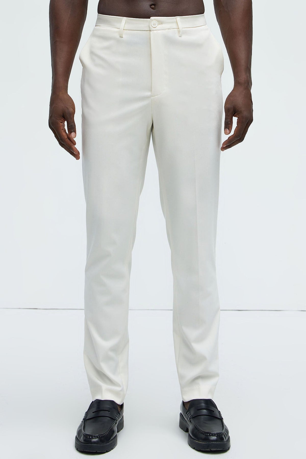 The Modern Stretch Slim Trouser - Off White