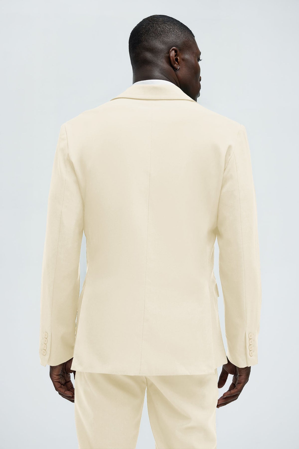 The Modern Stretch Suit Jacket - Cream
