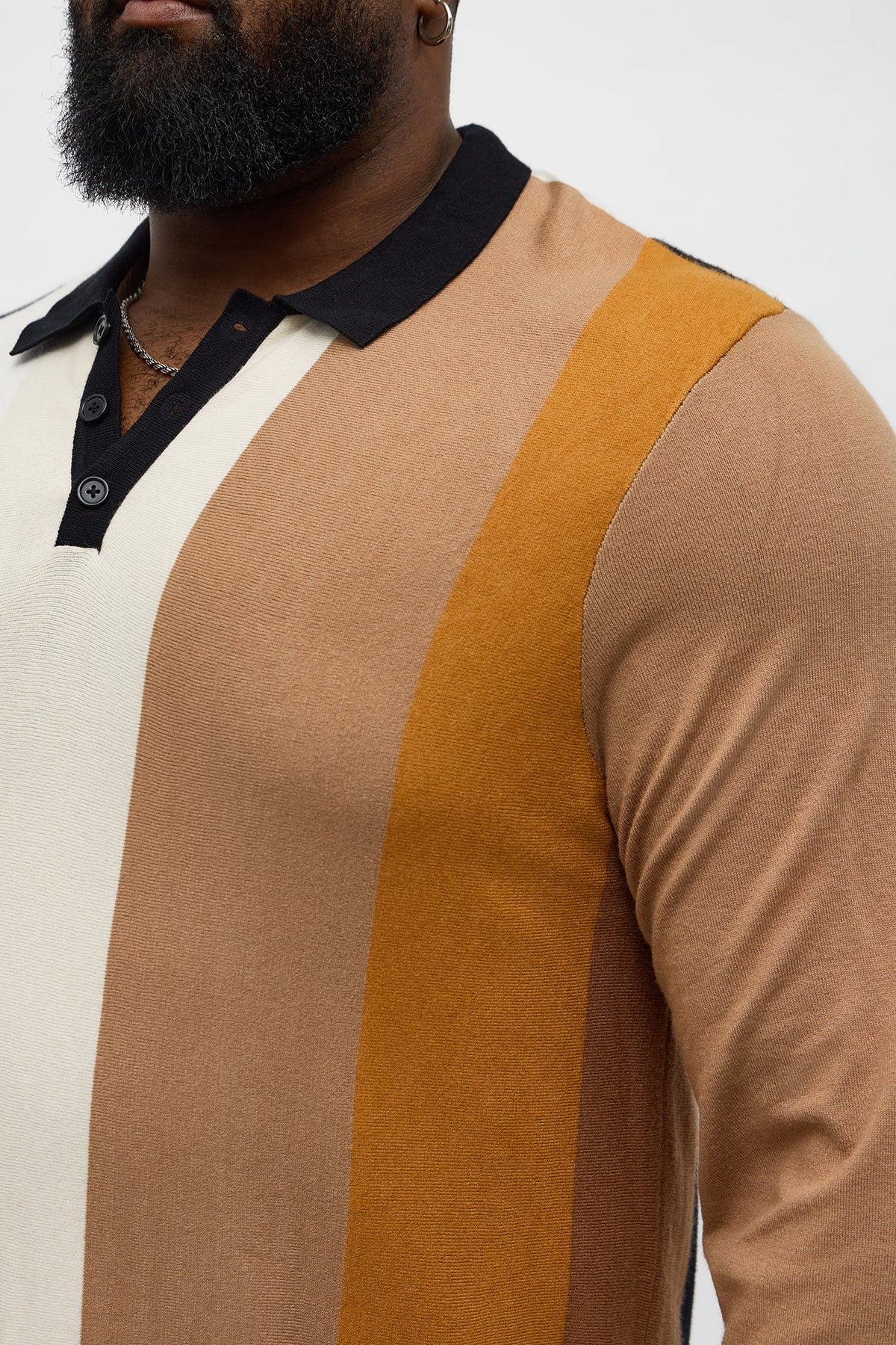 New Level Striped Polo 2.0 - Brown Combo