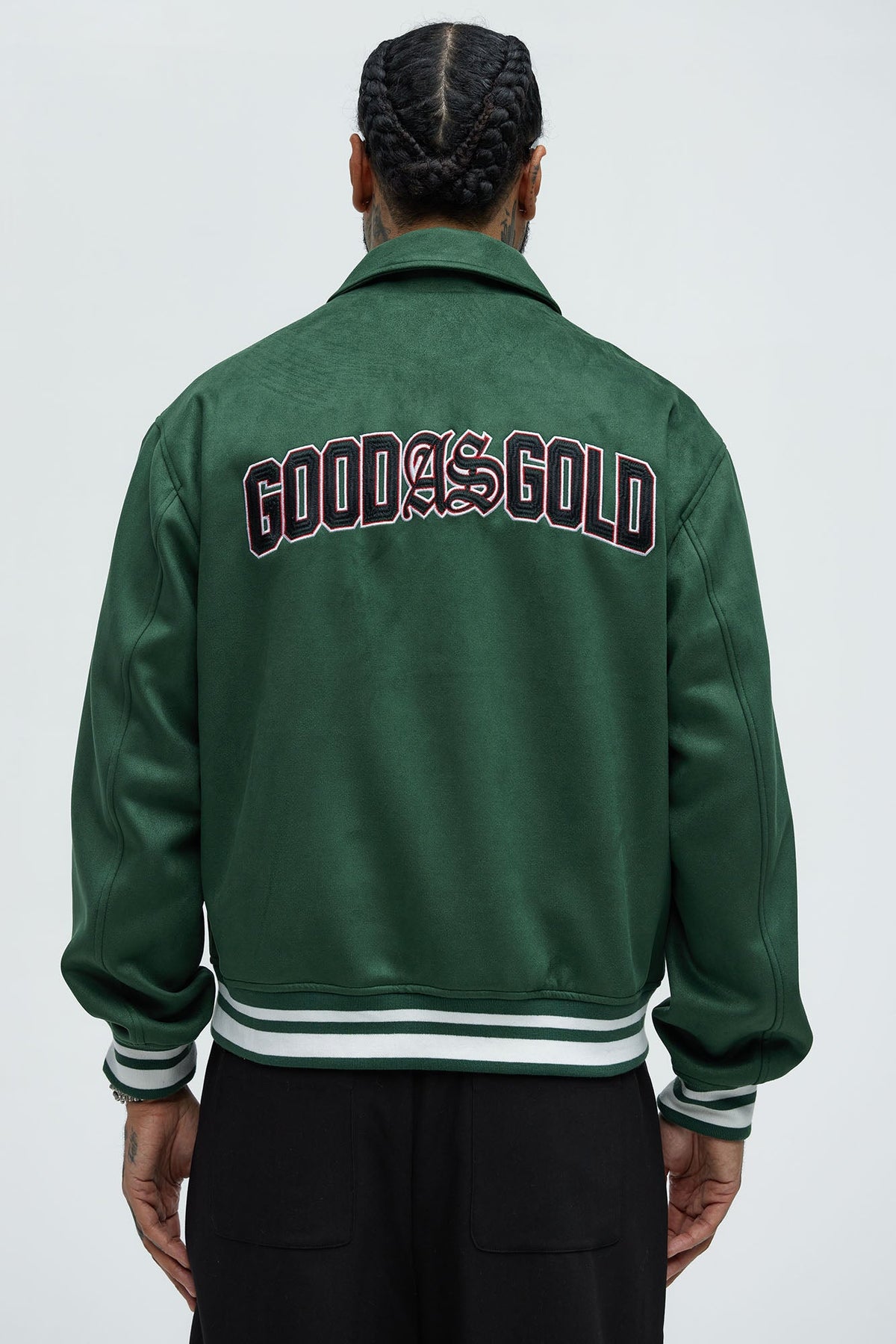 Good As Gold Varsity Jacket - Green