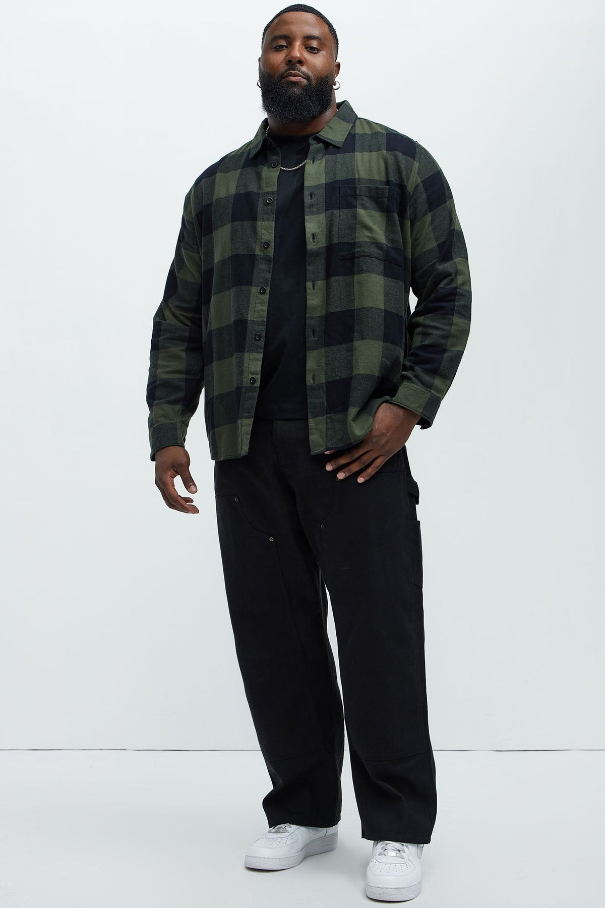 Park Flannel Shirt - Green/combo