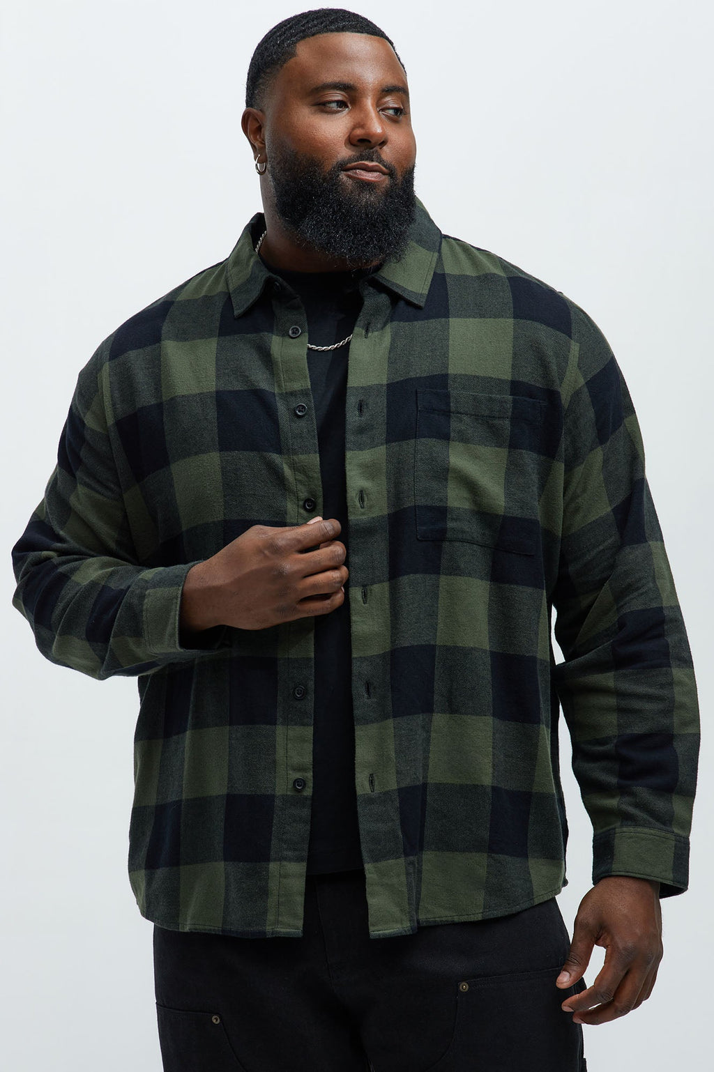 Park Flannel Shirt - Green/combo