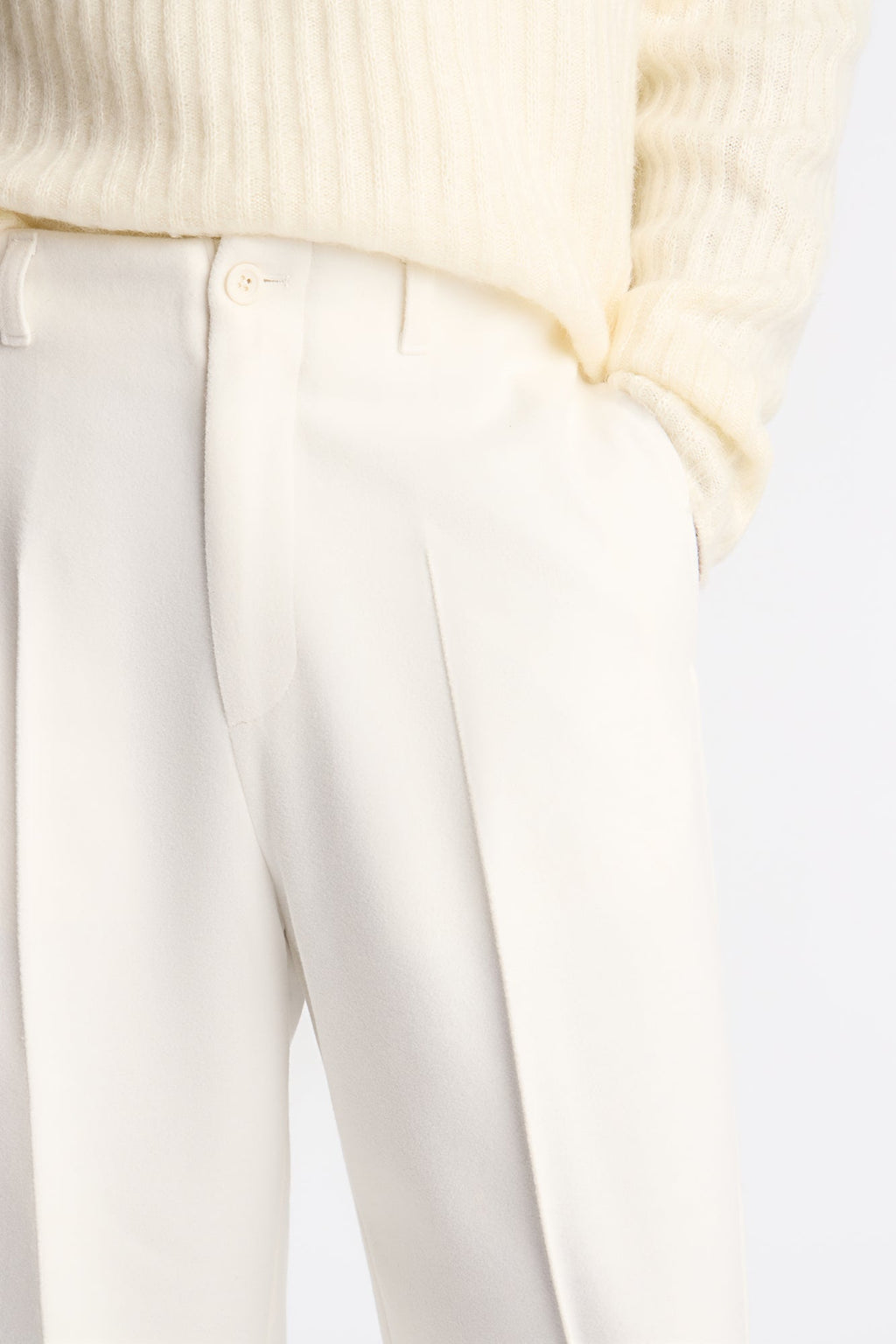 Baggy Mar Vista Stretch Tux Pant - Cream