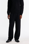 Recline Sweater Knit Sweatpants - Black