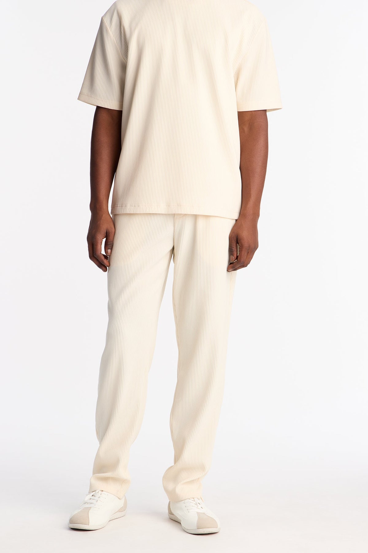 Show Up Slim Slit Pants - Off White