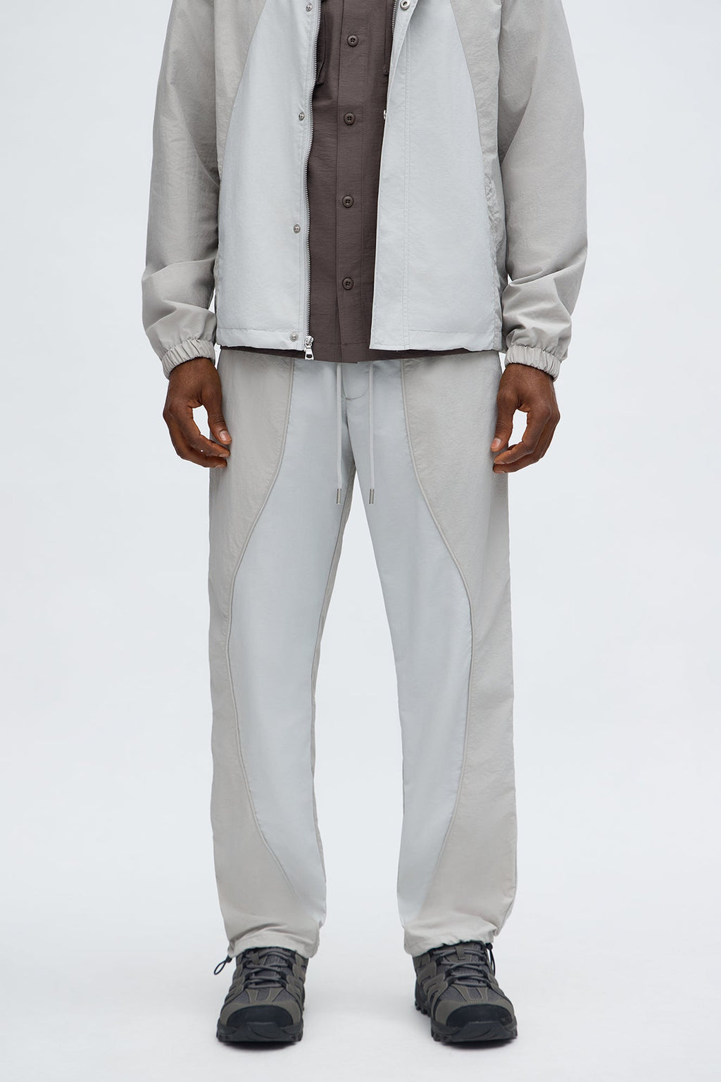 Straight Big Waves Track Pant - Grey
