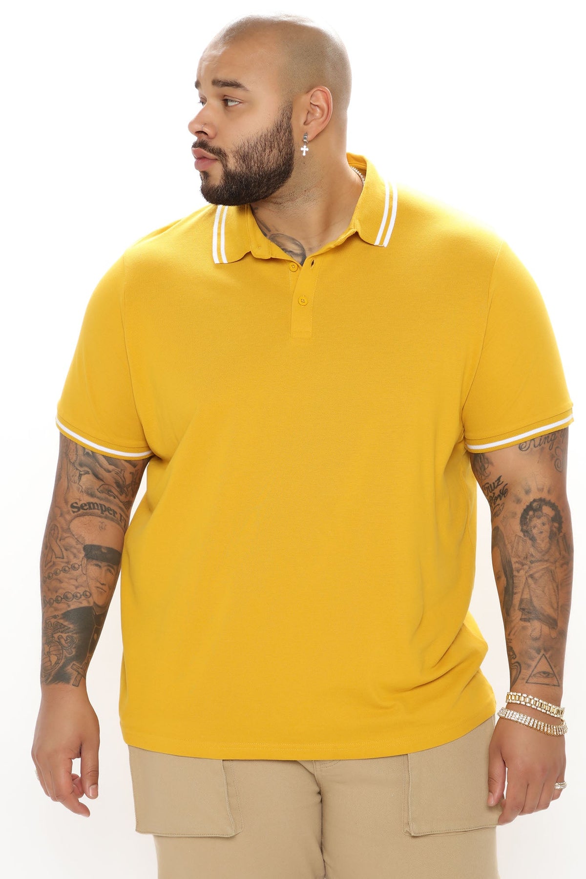 Wilson Short Sleeve Polo - Mustard