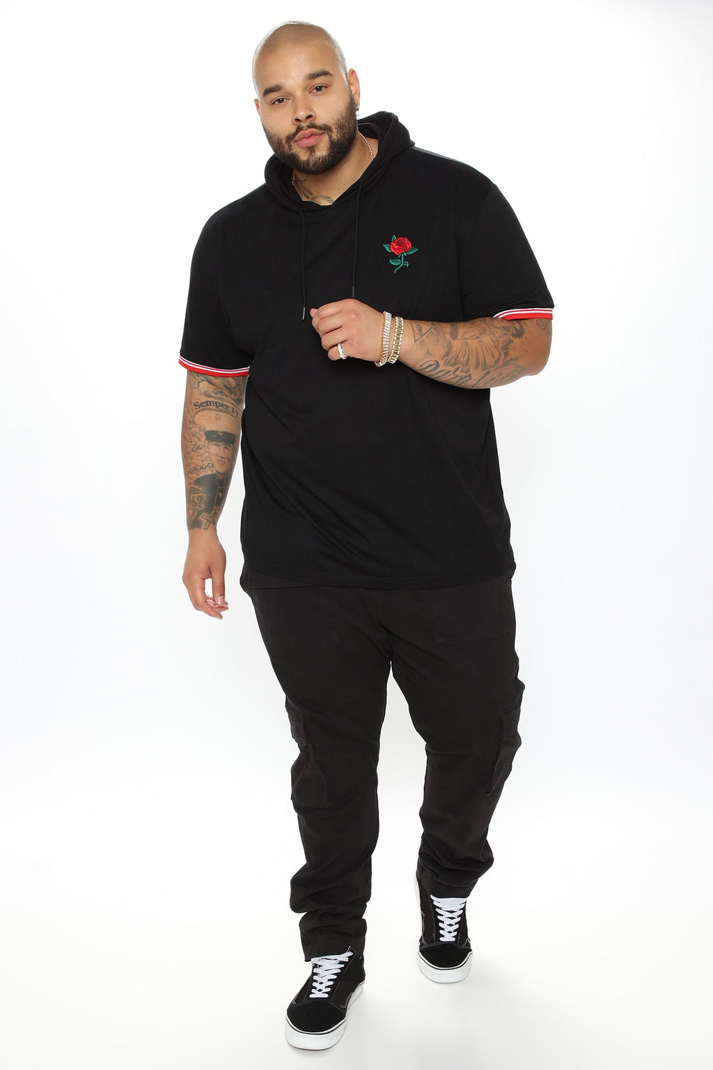 Cadet Utility Slim Cargo Pants - Black