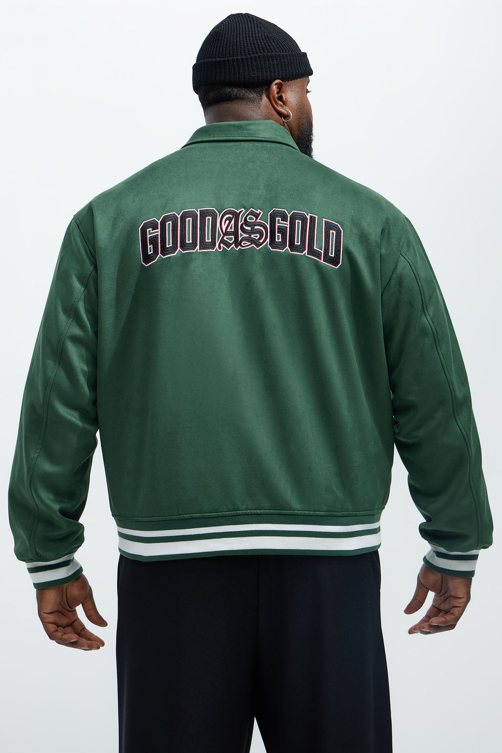 Good As Gold Varsity Jacket - Green