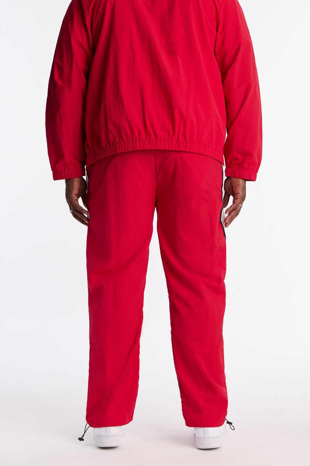 Straight Prep The Field Color Block Nylon Pant - Red/combo
