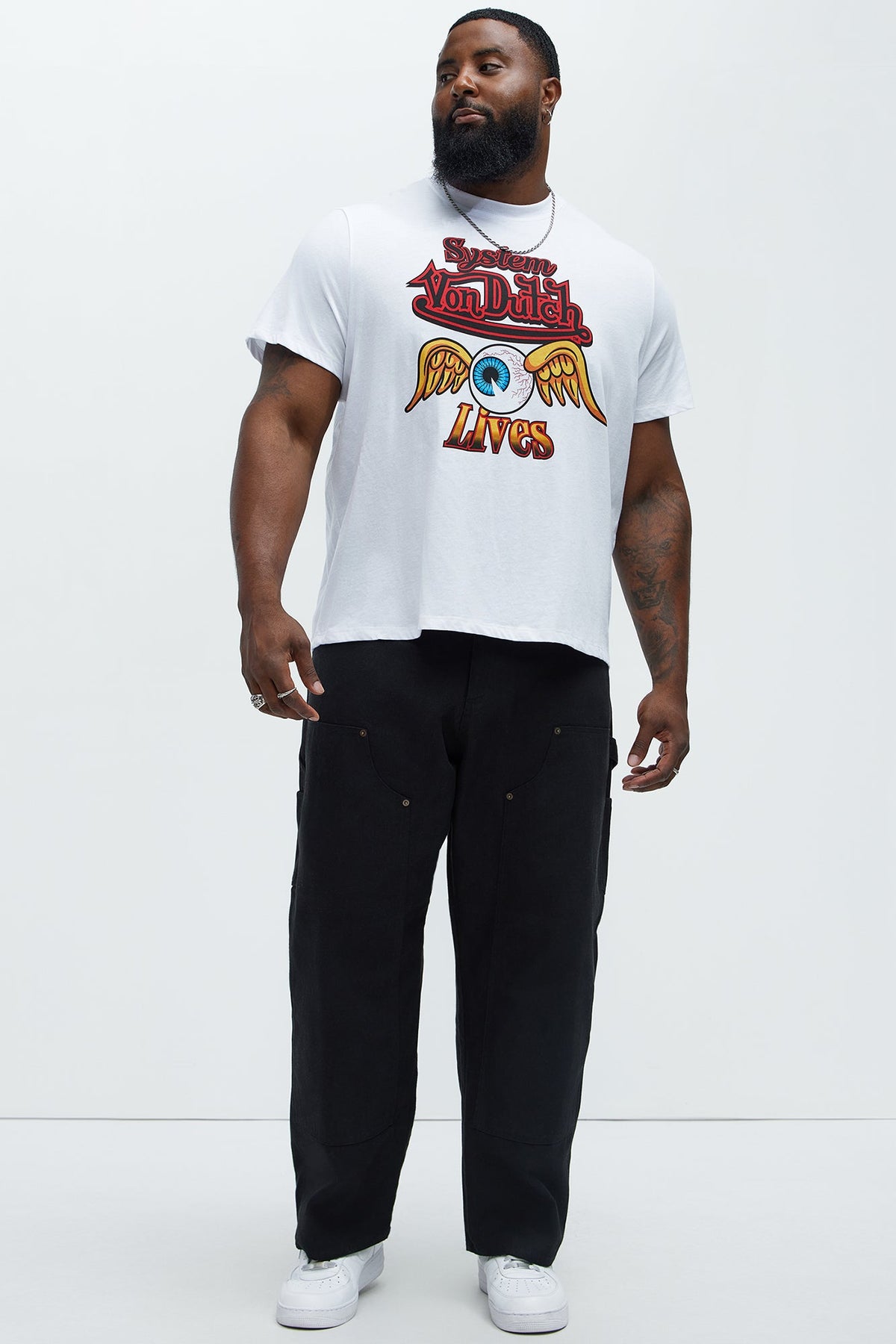 Von Dutch System Lives Short Sleeve Tee - White