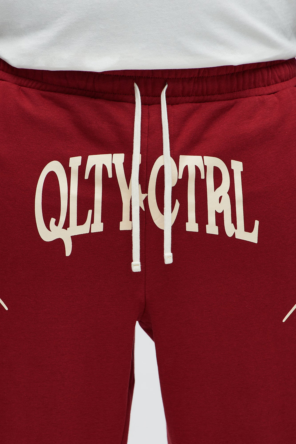 Relaxed Under Control Straight Sweatpants - Red