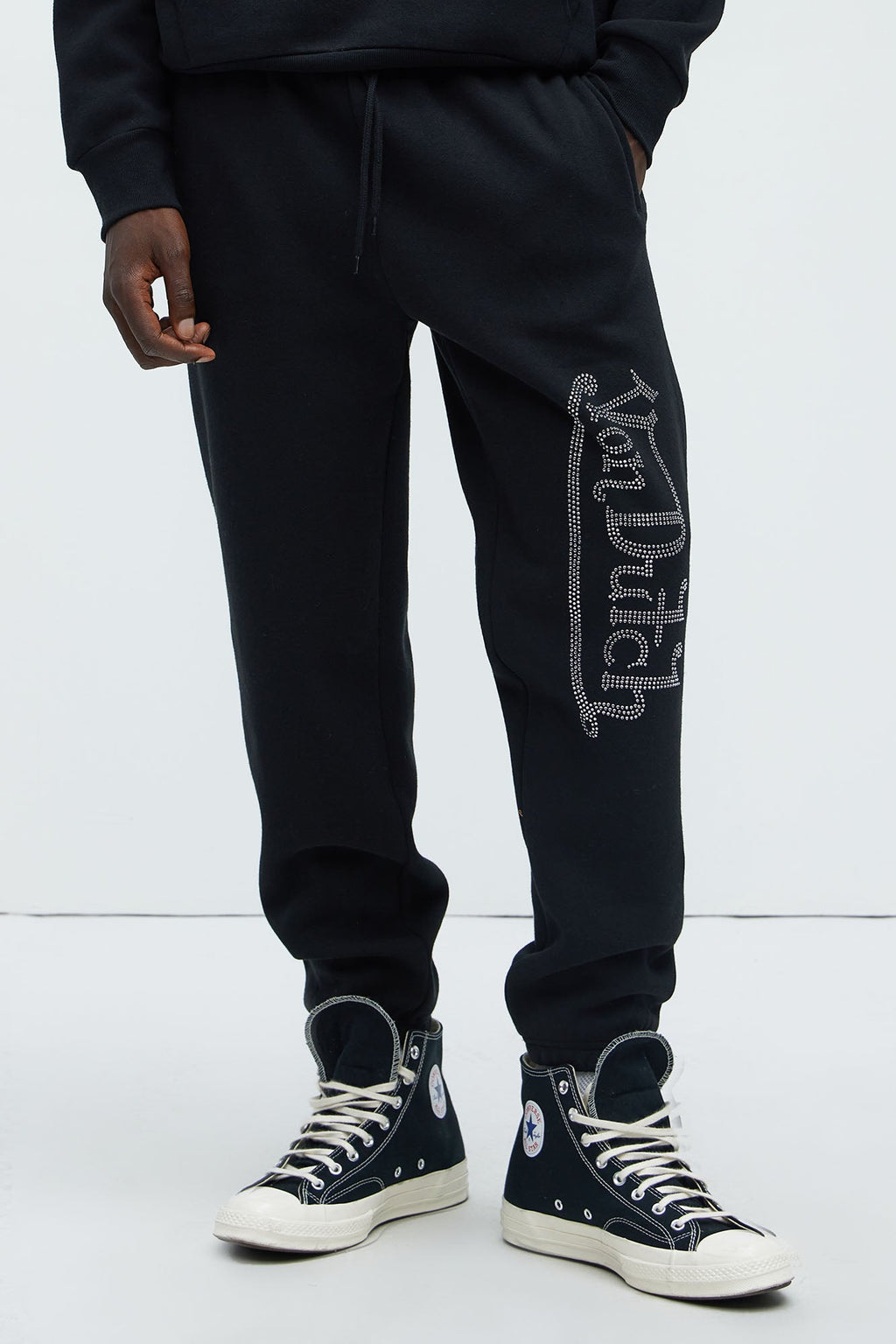 Von Dutch Bling Sweatpants - Black