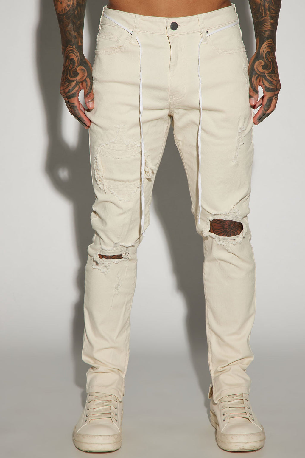 Point Of View Skinny Jeans - Off White