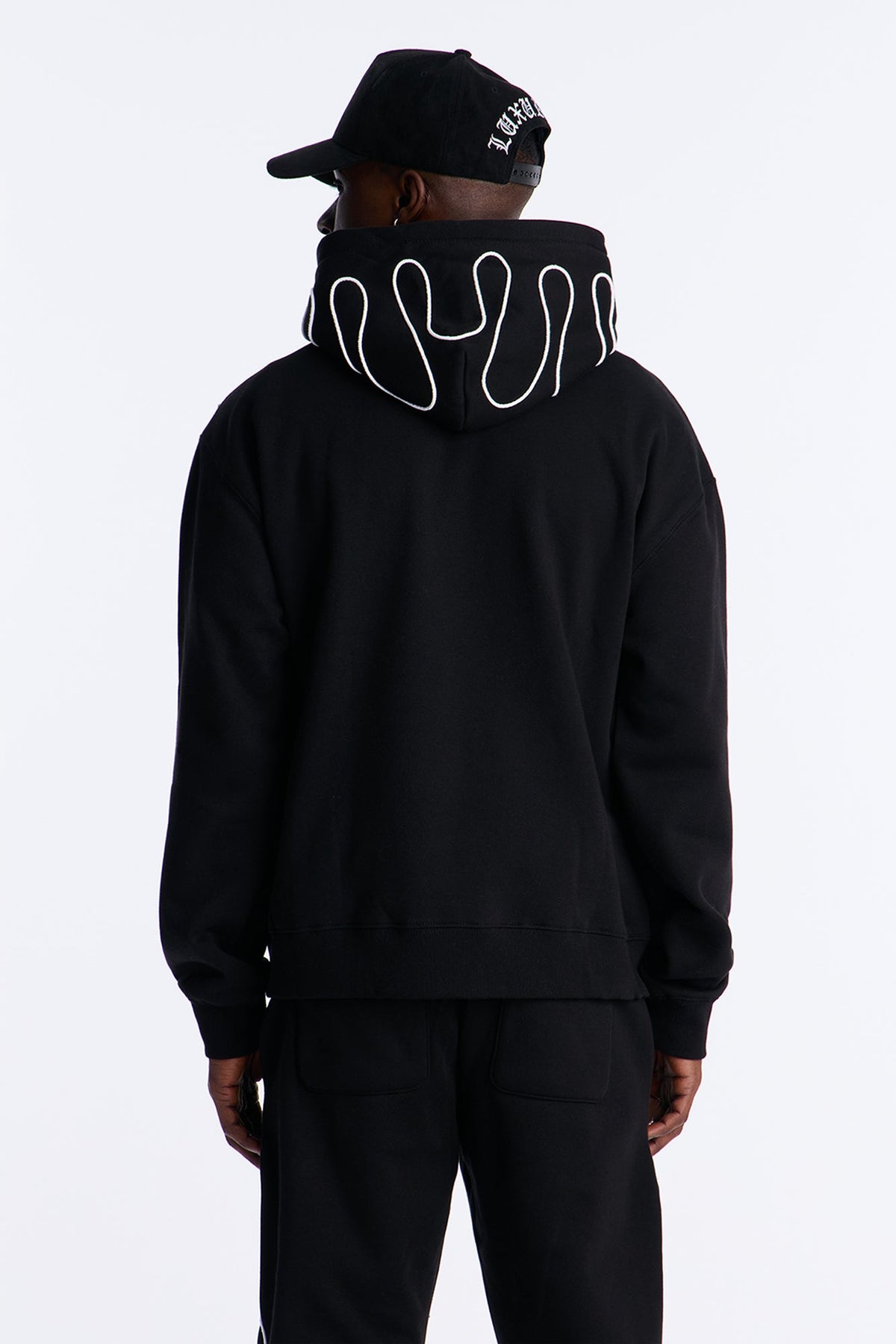 Lasso Embroidery Hoodie - Black