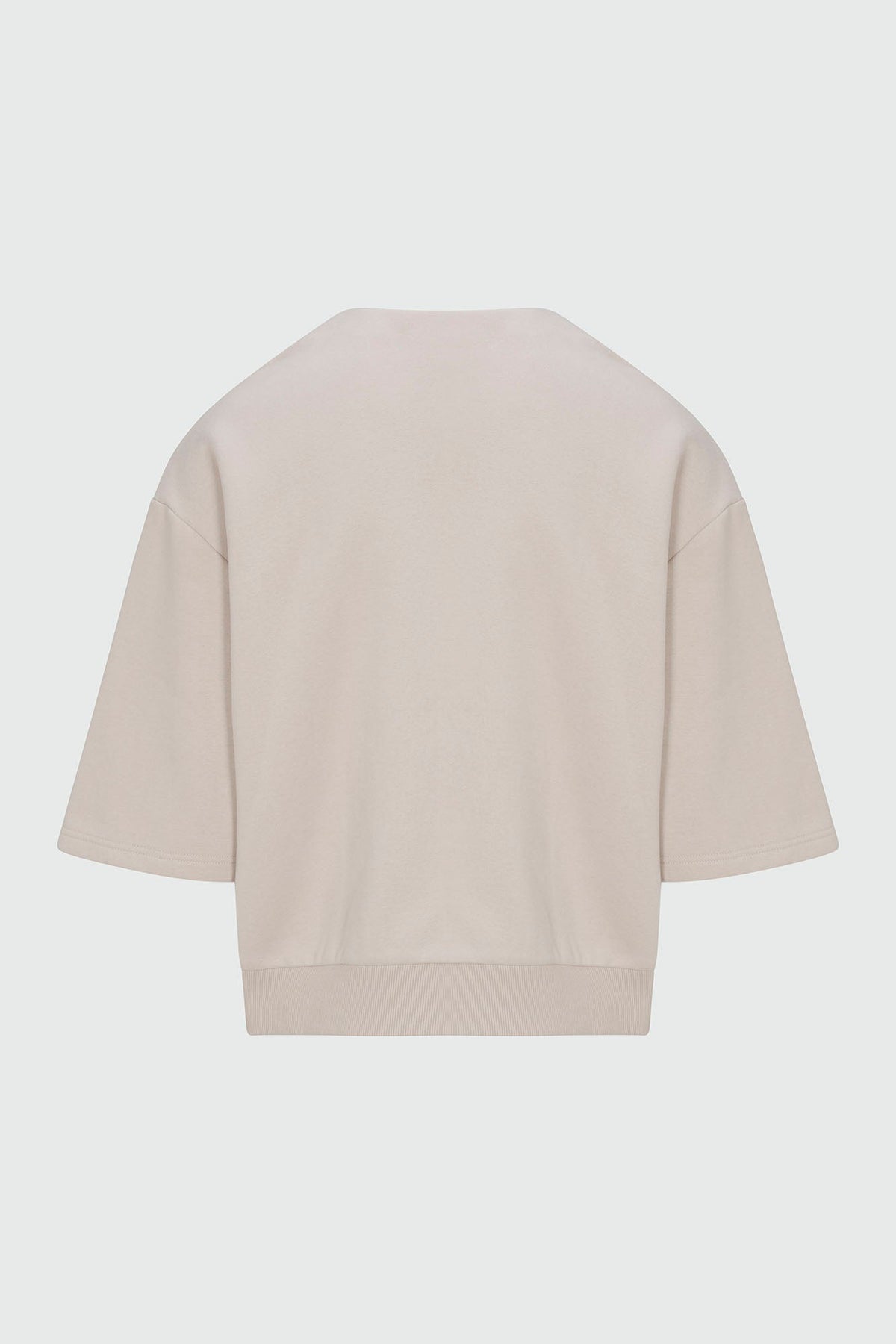 410 Relaxed Short Sleeve Henley Sweatshirt - Sand