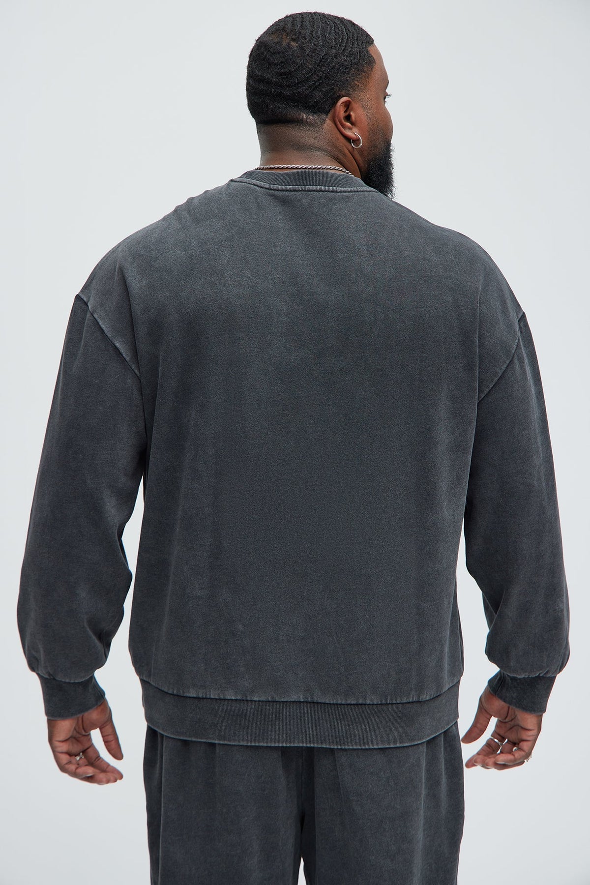 Tyson Heavy Wash Crewneck Sweatshirt - Black Wash