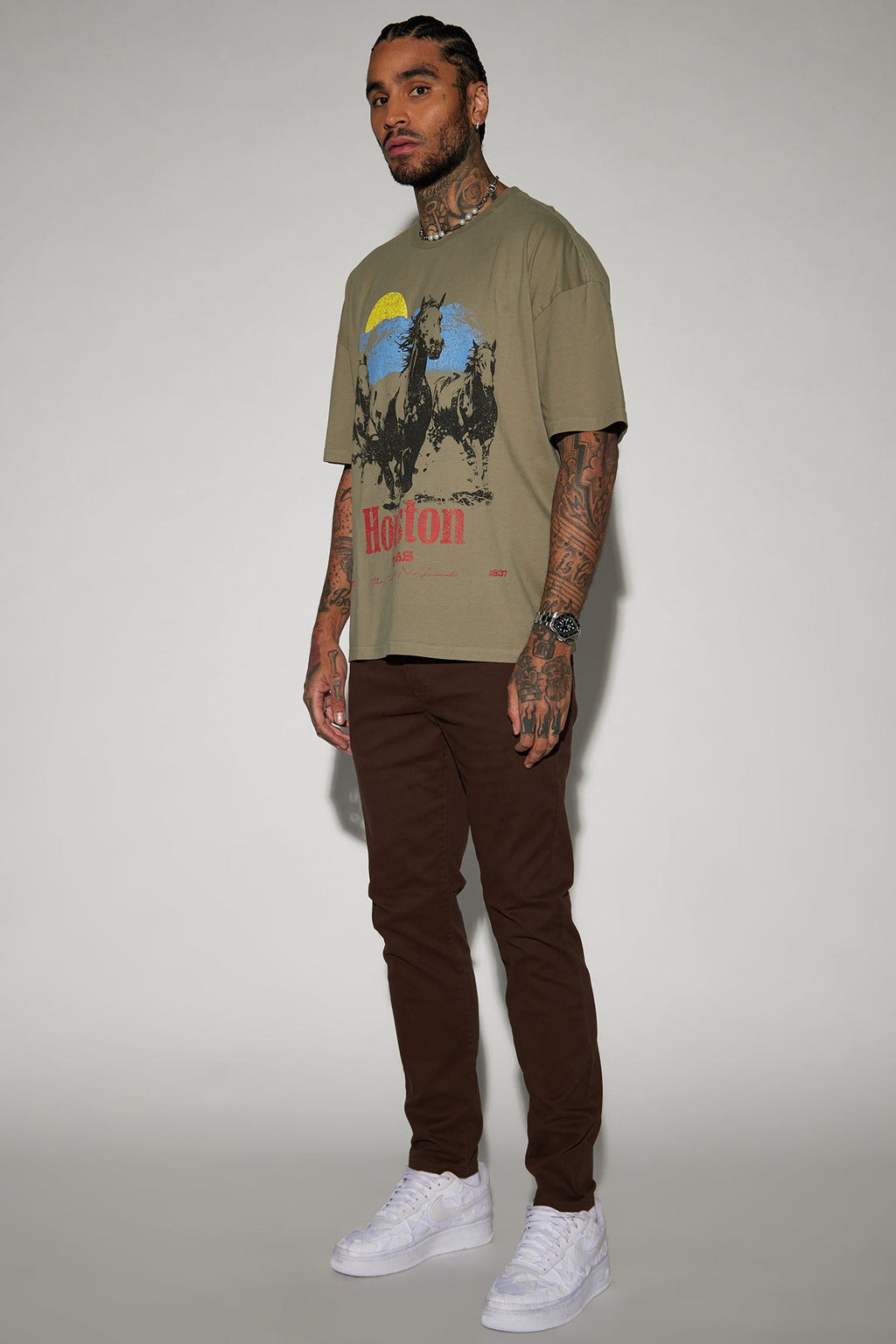 Mac Chino Skinny 5 Pocket Pants - DarkBrown