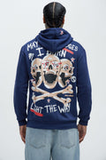 Burning Bridges Hoodie - Blue